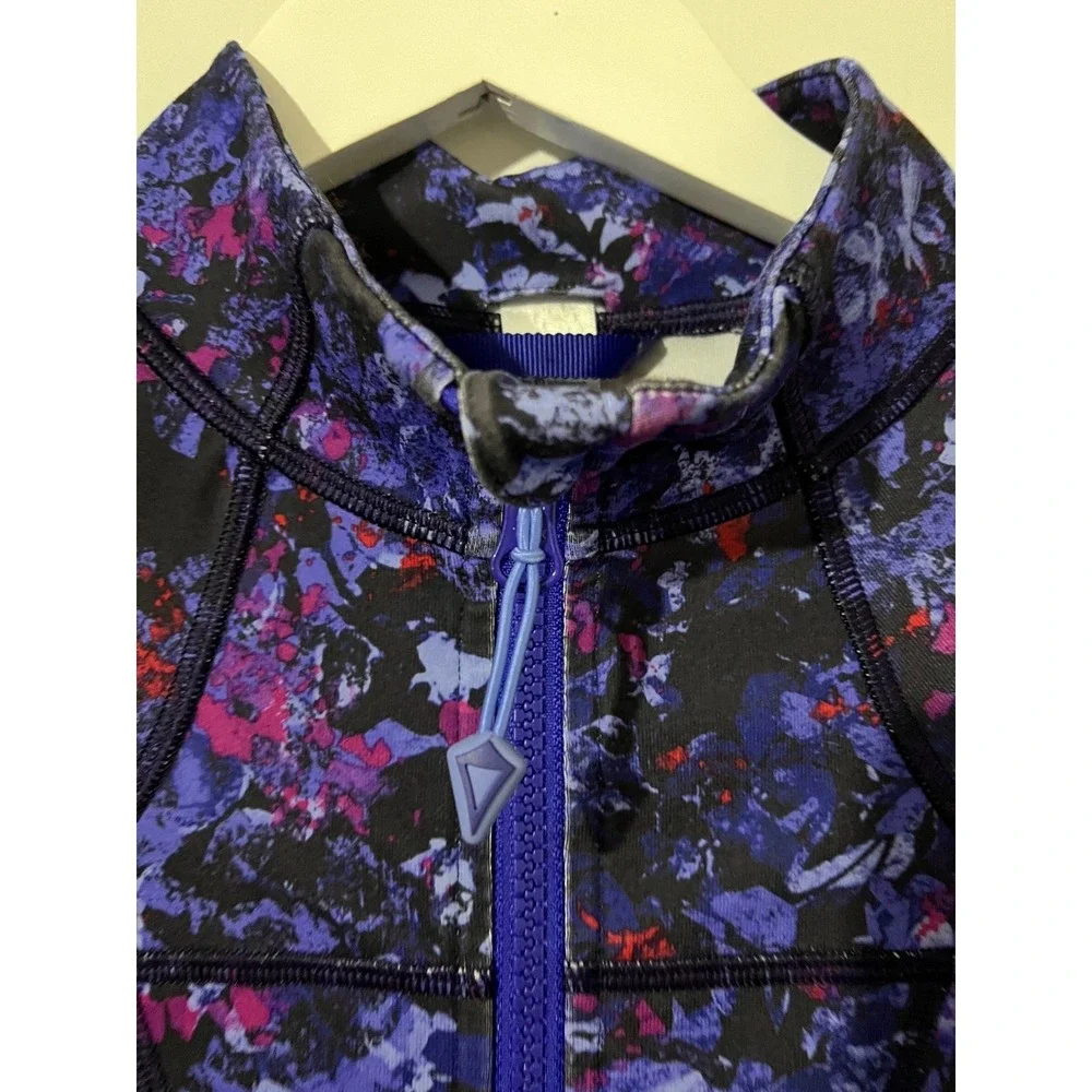 Ivivva by Lululemon Perfect Your Practice Zip-up Floral Jacket Size 14